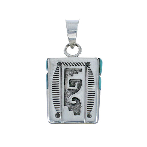 Navajo Turquoise Sterling Silver Pendant NX11690